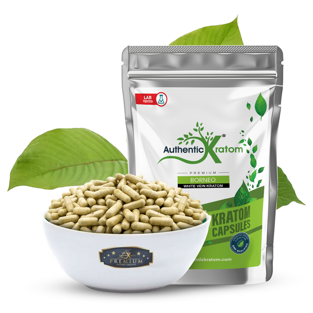 White Borneo Maeng Da kratom powder capsules Fort Worth